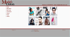 Desktop Screenshot of model-union.com